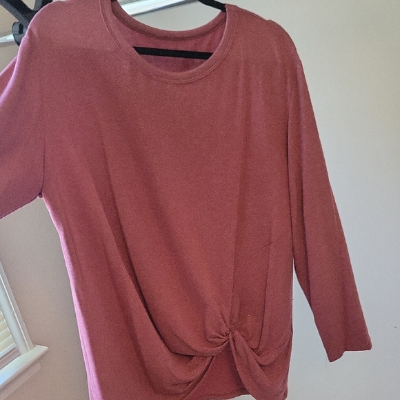 Women's Knot Front Top - Rose - Picture 1 of 4